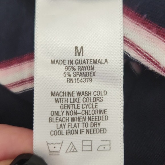 Aeropostale Women's Seriously Soft Tomboy Tee Size Med Long Sleeve Striped - Picture 7 of 8